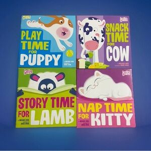 Preschool Easy Readers By  Michael Dahl Lot of 4 Kids Books Cow Puppy Kitty Lamb
